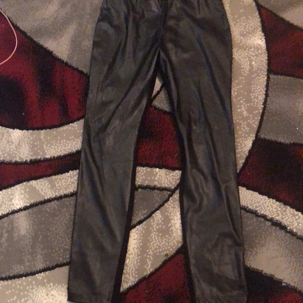 Women’s Black Faux Leather Pants